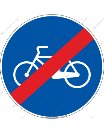 Mecburi Bisiklet Yolu Sonu