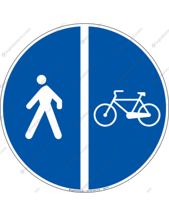 Yayalar ve Bisikletler için Ayrı Ayrı Kullanılabilen Yol