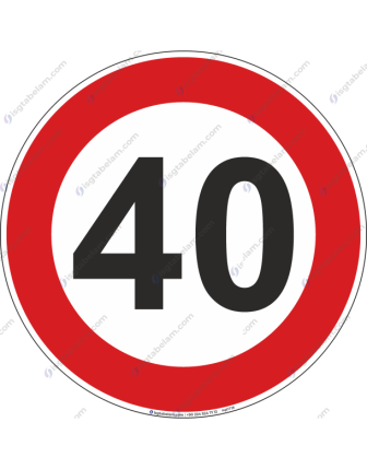 Azami Hız Sınırlaması 40km