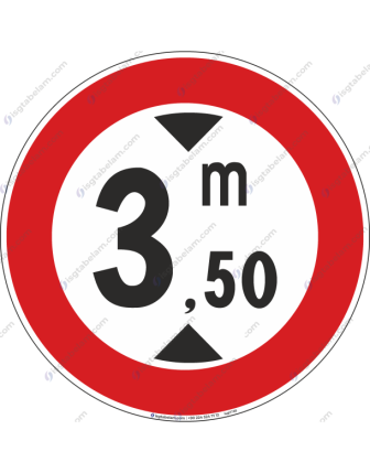 Yüksekliği 3,50 cm den Fazla Olan Araç Giremez