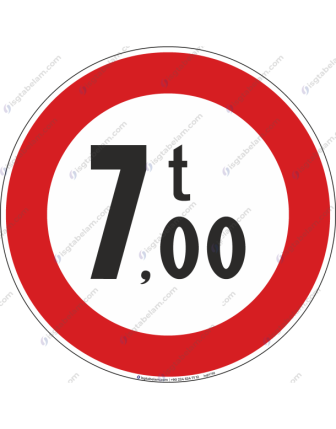 Yüklü Ağırlığı 7 Tondan Fazla Olan Araç Giremez