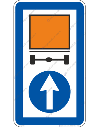 Tehlikeli Madde Taşıyan Araçlar için Mecburi Yön İleri