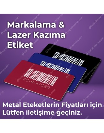 lazer kazıma metal etiket