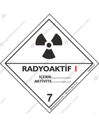Sınıf 7: Radyoaktif Maddeler