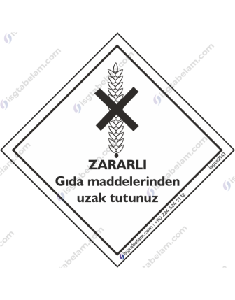 ZARARLI Gıda Maddelerinden Uzak Tutunuz