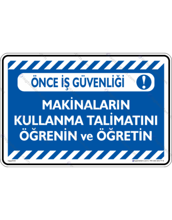 Makinaların Kullanma Talimatlarını Öğrenin ve Öğretin