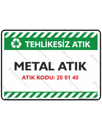 Metal Atıklar Atık Kodu: 20 01 40