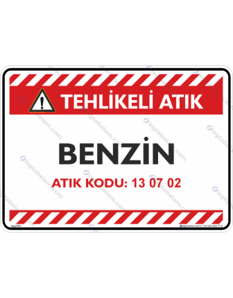 Benzin Atık Kodu: 13 07 02