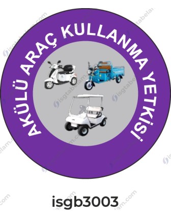 Akülü Araç Kullanma Yetkilisi