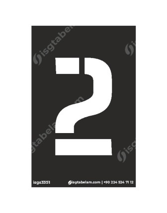 2 Rakamı Boyama Şablonu