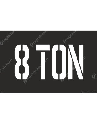 8 Ton Boyama Şablonu