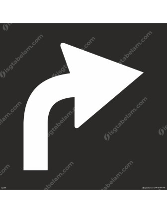 Sağa Dönen Ok Boyama Şablonu