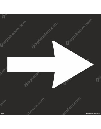 Sağ İnce Ok Boyama Şablonu