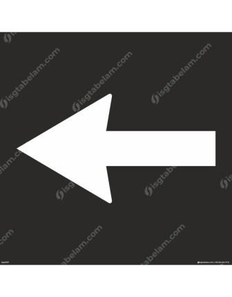 Sol İnce Ok Boyama Şablonu