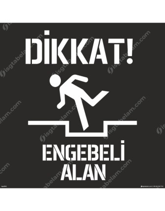 Dikkat Engebeli Alan Boyama Şablonu