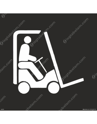 Forklift Boyama Şablonu
