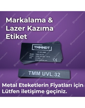 lazer kazıma metal etiket