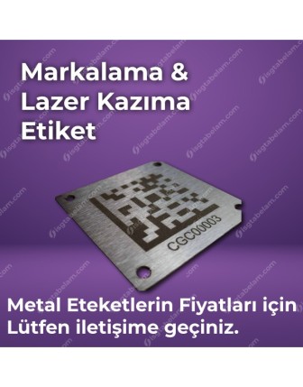 lazer kazıma metal etiket