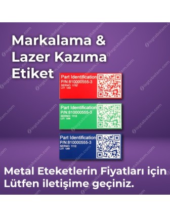 lazer kazıma metal etiket