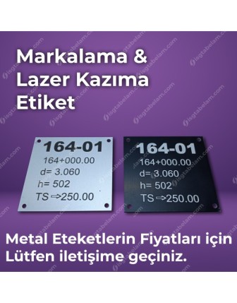 lazer kazıma metal etiket