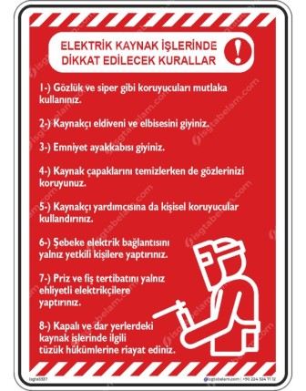 Elektrik Kaynağı kullanım Talimatı