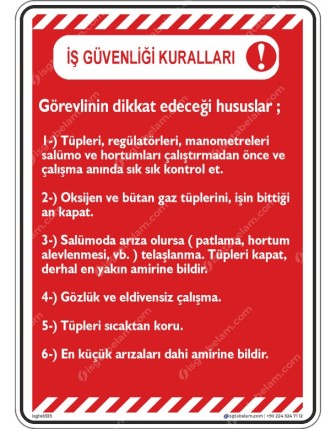 İş Güvenliği Talimatları