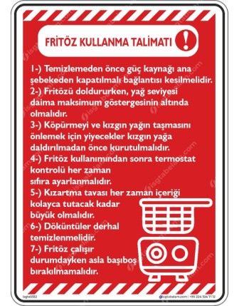 Fritöz Kullanma Talimatı