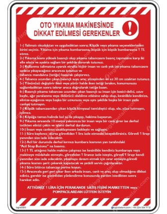 Oto Yıkama Makinesi Kullanma Talimatı