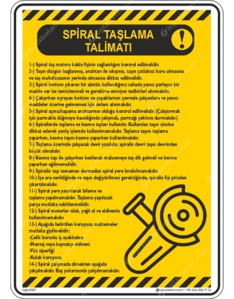 Spiral Taşlama Kullanım Talimatı