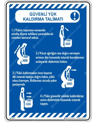 Güvenli Yük Kaldırma Talimatı