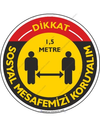 Dikkat Sosyal Mesafemizi Koruyalım