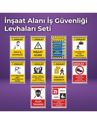 İş Güvenliği Levha Seti 2