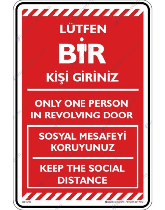 Lütfen 1 Kişi Girin