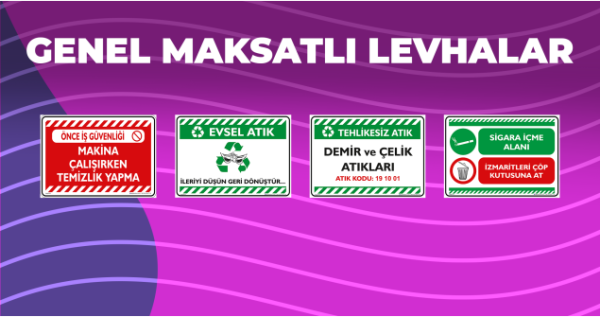 Genel Maksatlı Levhalar