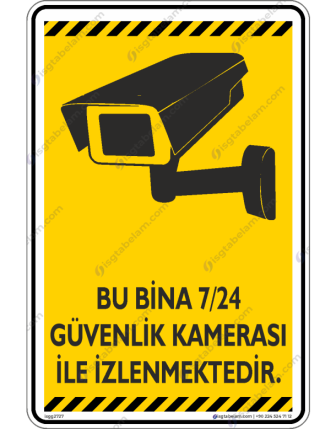 Bu Bina 7/24 Güvenlik Kamerası ile İzlenmektedir V1-2