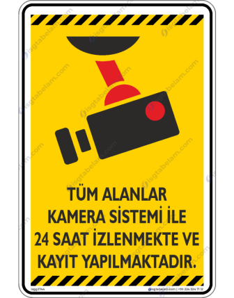 Tüm Alanlar Kamera Sistemi ile İzlenmekte ve Kayıt Yapılmaktadır V1-1