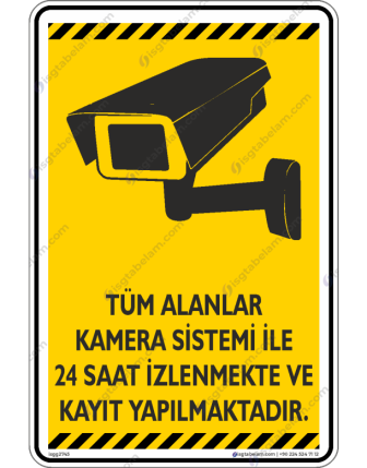 Tüm Alanlar Kamera Sistemi ile İzlenmekte ve Kayıt Yapılmaktadır V1-2