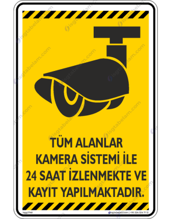 Tüm Alanlar Kamera Sistemi ile İzlenmekte ve Kayıt Yapılmaktadır V1-5