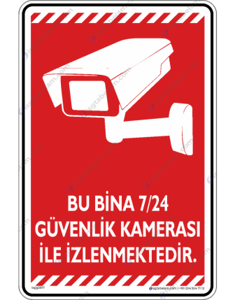 Bu Bina 7/24 Güvenlik Kamerası ile İzlenmektedir V2-2