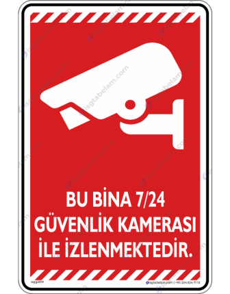 Bu Bina 7/24 Güvenlik Kamerası ile İzlenmektedir V2-4