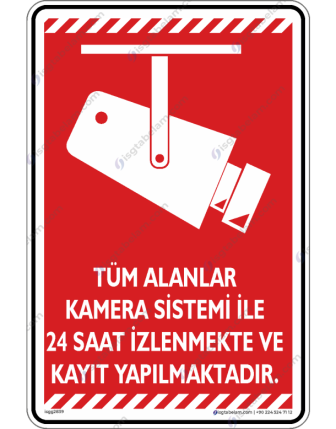 Tüm Alanlar Kamera Sistemi ile İzlenmekte ve Kayıt Yapılmaktadır V2-6