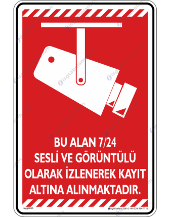 Bu Alan 7/24 Sesli ve Görüntülü Olarak İzlenerek Kayıt Altına Alınmaktadır V2-6