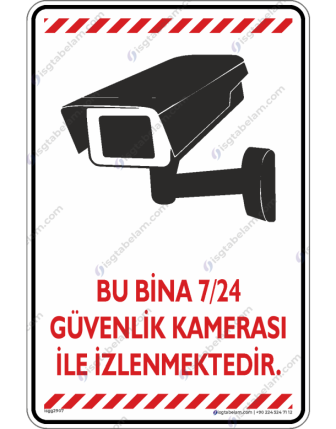 Bu Bina 7/24 Güvenlik Kamerası ile İzlenmektedir V3-2
