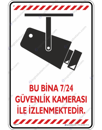 Bu Bina 7/24 Güvenlik Kamerası ile İzlenmektedir V3-6