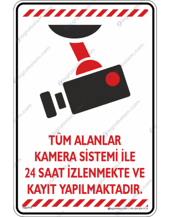 Tüm Alanlar Kamera Sistemi ile İzlenmekte ve Kayıt Yapılmaktadır V3-1