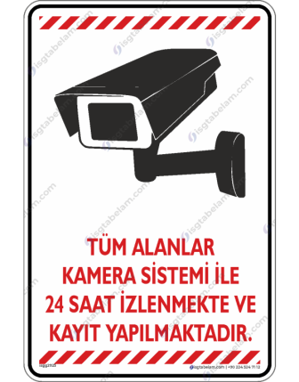 Tüm Alanlar Kamera Sistemi ile İzlenmekte ve Kayıt Yapılmaktadır V3-2