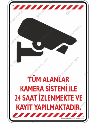 Tüm Alanlar Kamera Sistemi ile İzlenmekte ve Kayıt Yapılmaktadır V3-3