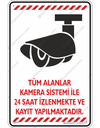 Tüm Alanlar Kamera Sistemi ile İzlenmekte ve Kayıt Yapılmaktadır V3-5