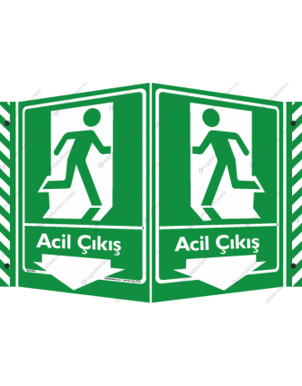Acil Çıkış aşağı ok