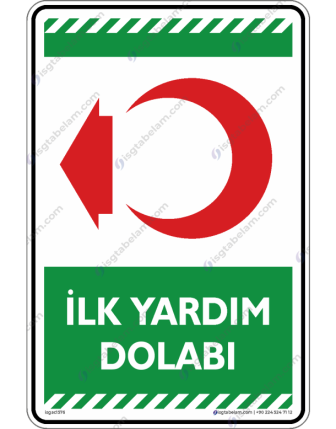 İlk Yardım Dolabı Sol Ok